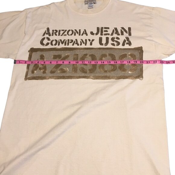 Vintage Arizona Jeans Company USA AJC AZ1988 Men T Shirt LARGE - Picture 2 of 8
